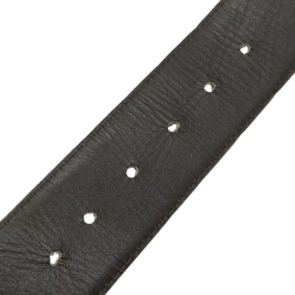619223AO (S3) Gucci Belt Deep Brown Gold Metal - Picture 7 of 10